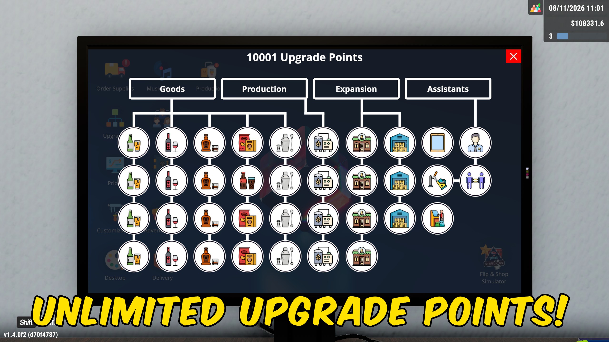 Liquor Store Simulator — Give Upgrade Points (screenshot 2)